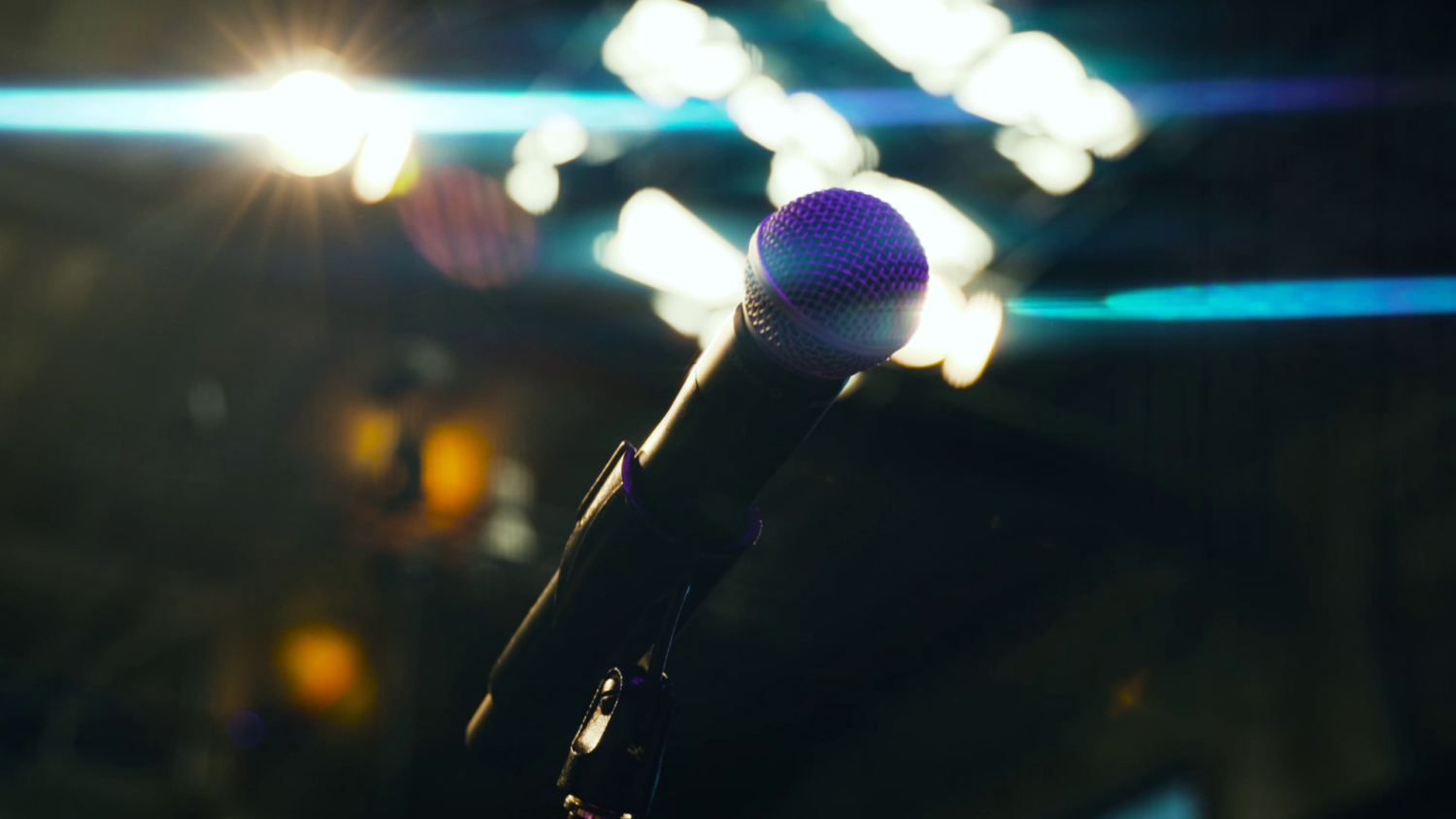 A microphone for an event